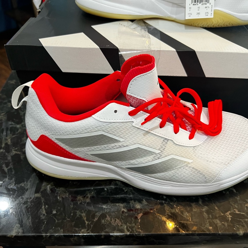 New Adidas Avaflash Red and White Athletic Sneakers womens 11.5